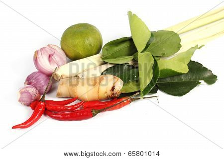 Ingredient For Tomyam Set (thai Food)