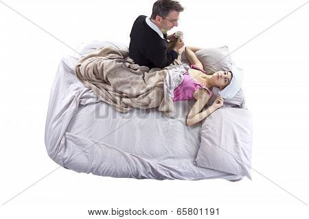 Taking Care of Sick Daughter