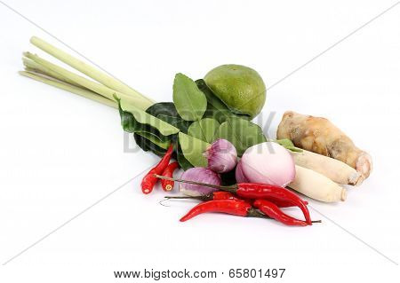 Ingredient For Tomyam Set (thai Food)