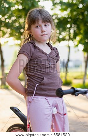 Little Girl On A Bicycle