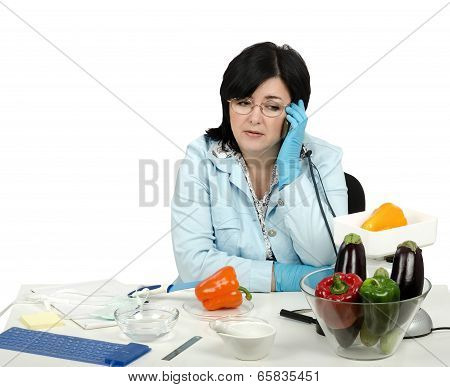Phytosanitary Expert Having A Phone Call