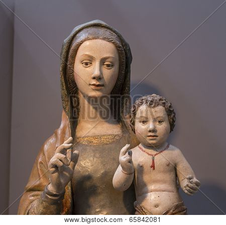 Interiors and details of the Duomo, cathedral of Amalfi, camapnia, Italy