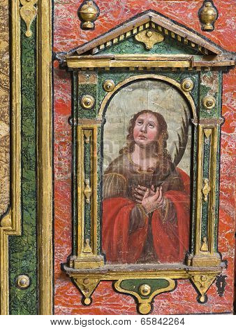 Interiors and details of the Duomo, cathedral of Amalfi, camapnia, Italy