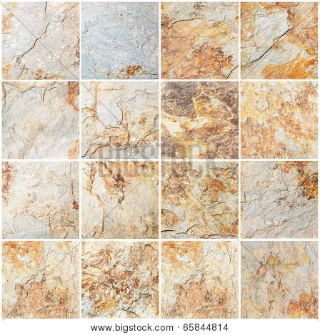 Set Of Stone Background And Texture (high Resolution) 16 Different.