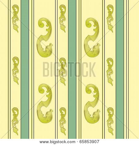 Elegant Gold And Green Background