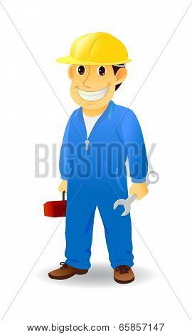 cartoon repairman