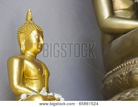 Small Golden Buddha Statue