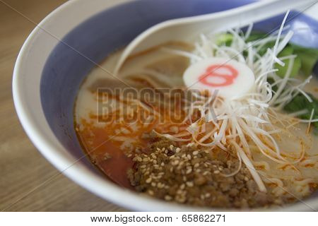 Japanese Noodle With Spicy Ground Pork Paste