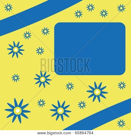 Background texture for a notebook with flowers