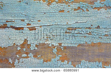 Abstract Background. Board With The Peeled-off Paint