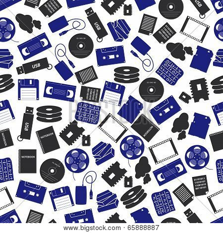 data storage media color pattern