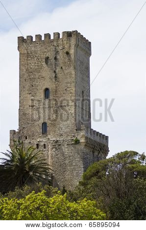 Norman Venus Castle At Erice, Sicily