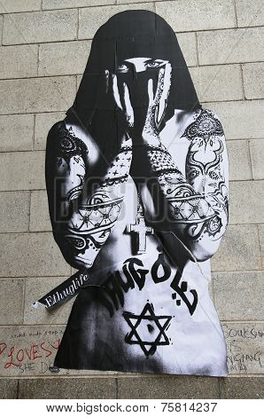 Mural art at DUMBO neighborhood in Brooklyn