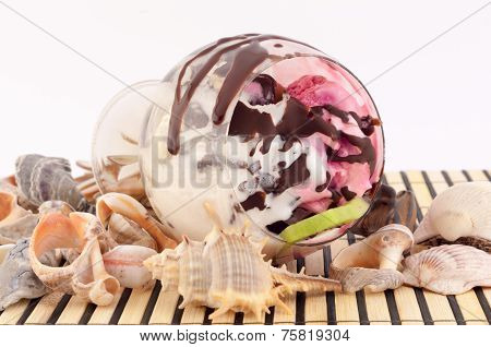 Ice Cream With Seashells