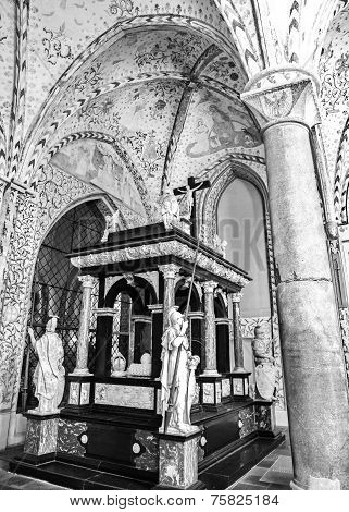 Tomb in Roskilde cathedral, Denmark