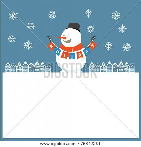 Merry Christmas and a happy New Year wishes. Greeting card elements
