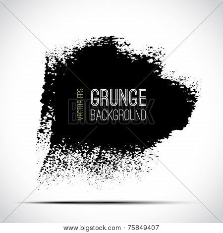 Abstract vector black and white watercolor background. Paper tex