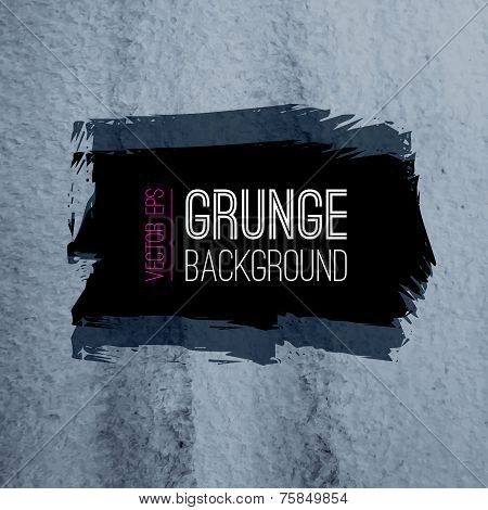 Abstract vector grunge texture with ink splatter. Watercolor tex