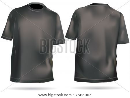 T-shirt, skjorte med Front og bagside