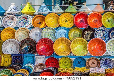 Earthenware In The Market, Djerba, Tunisia