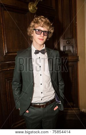 MOSCOW - JUNE, 20: Actor Maxim Bychkov. Press conference Russian Italian film Amori elementari. Welcome reception at the Embassy of Italy. June 20, 2014 in Moscow, Russia