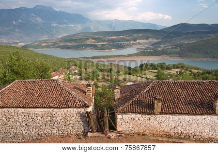 rural area Myc-has village around Fierza Lake, Albania