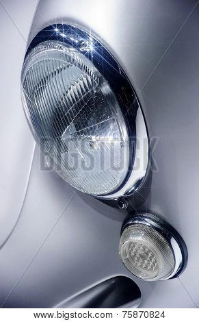 Vintage car headlights