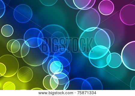 Promotion Background, Champagne Flying Bubbles, Transparent Circle