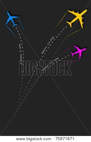 Arrivals And Departures Scheduled Flights, Air Ticket