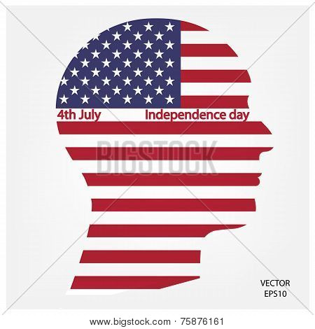 Flag of the United States of America .