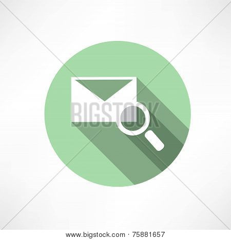 envelope with magnifying glass icon
