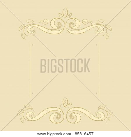 Grunge Flowers Frame