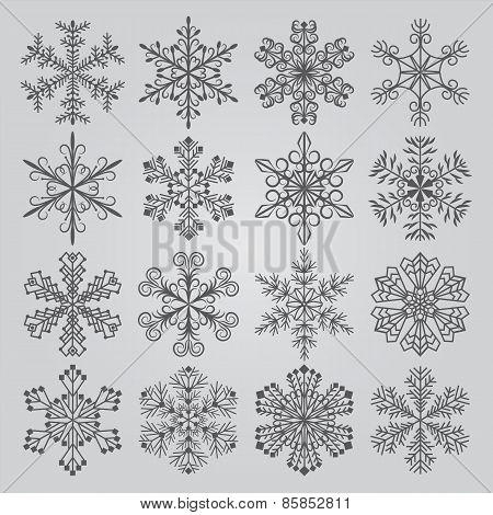 Snowflake Vectors Icons