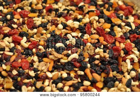 nuts and raisins