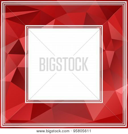 red polygonal border
