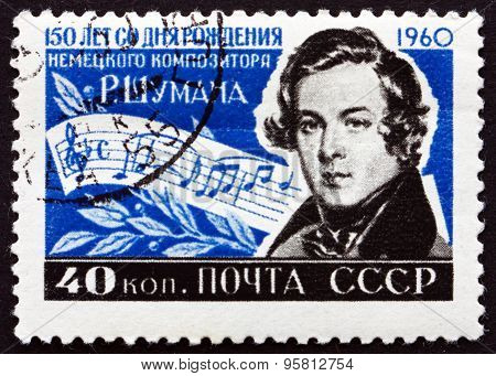 Postage Stamp Russia 1960 Robert Schumann, German Composer