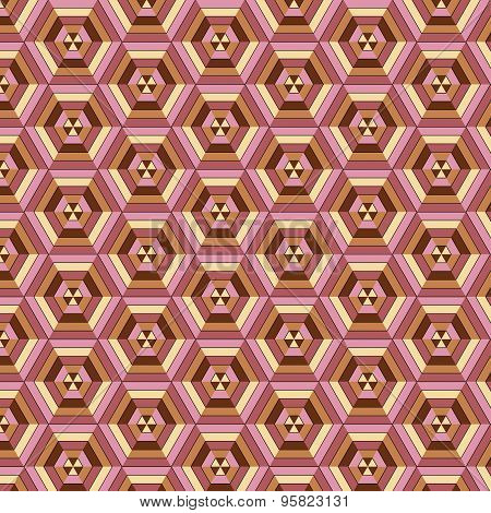 Colored hexagons