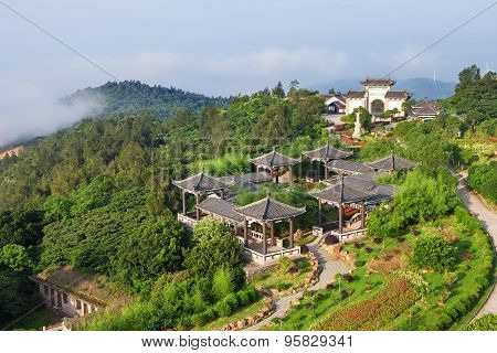 Beautiful Ancient Temple On The Seaside, China