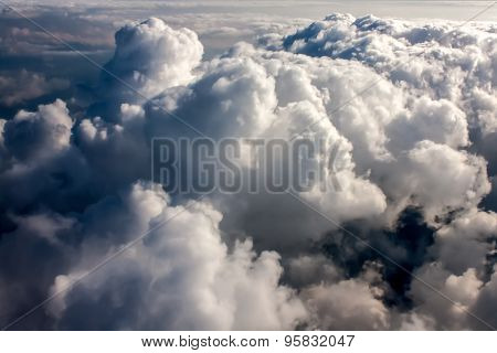 Above Dark Stormy Cumulonimbus