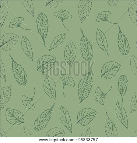 Leaves seamless pattern