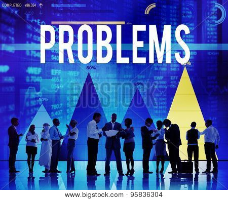 Problems Solving Problem Solution Trouble Concept