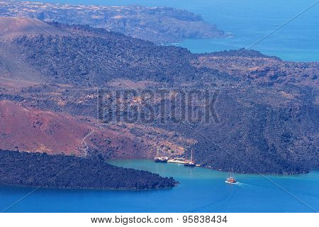Nea Kameni Volcanic Island, Santorini