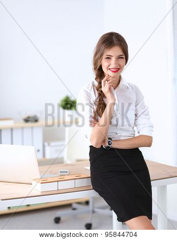 Attractive businesswoman stnding