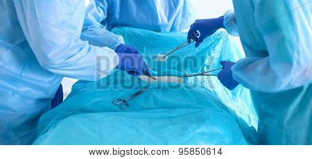 Surgery team in the operating room