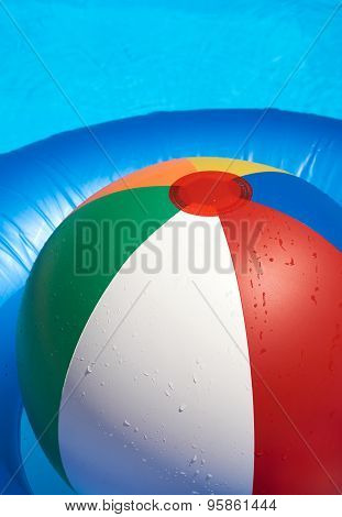 Floating Tire And Beach Ball