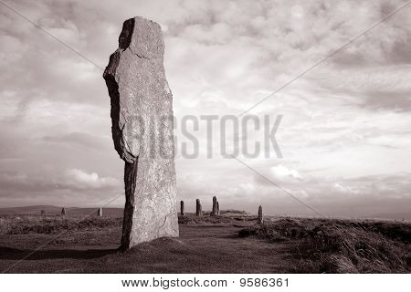 Anel de Brogar nas ilhas Orkney