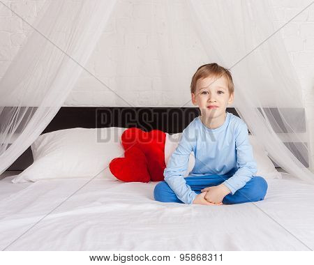 Little boy wearing pajams