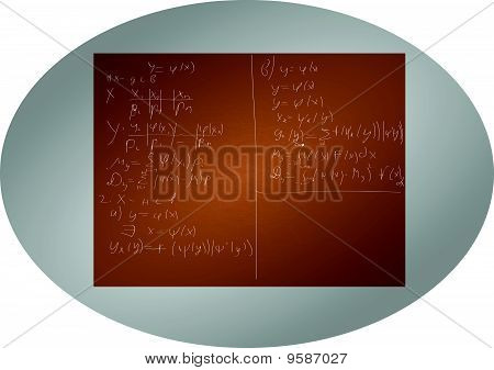 Vektor illustration af matematiske baggrund