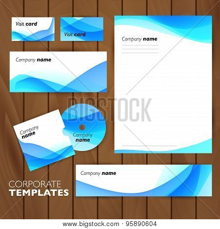 Corporate identity business set design.
