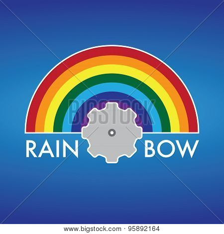 Rainbow Company Vector Logo Design